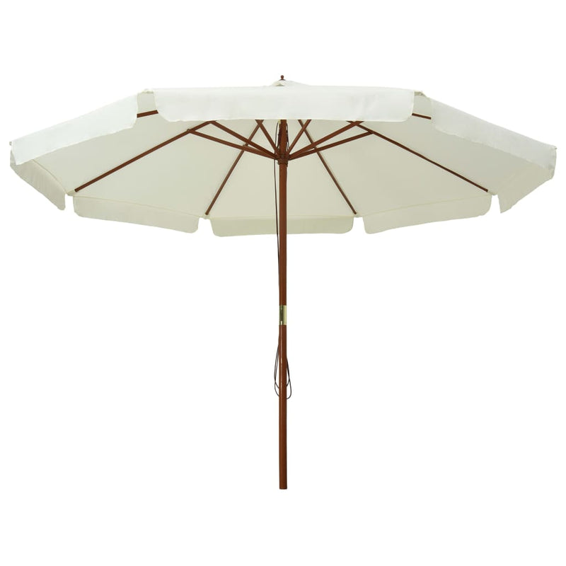 vidaXL Garden Parasol with Wooden Pole 330 cm Anthracite