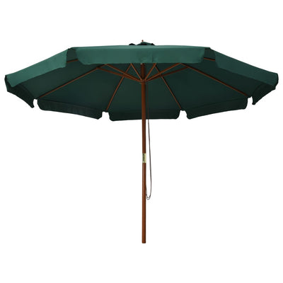vidaXL Garden Parasol with Wooden Pole 330 cm Anthracite