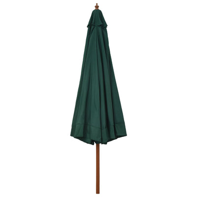 vidaXL Garden Parasol with Wooden Pole 330 cm Anthracite