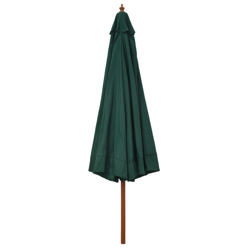 vidaXL Garden Parasol with Wooden Pole 330 cm Anthracite