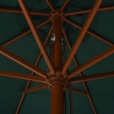 vidaXL Garden Parasol with Wooden Pole 330 cm Anthracite