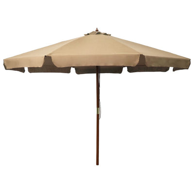 vidaXL Garden Parasol with Wooden Pole 330 cm Anthracite