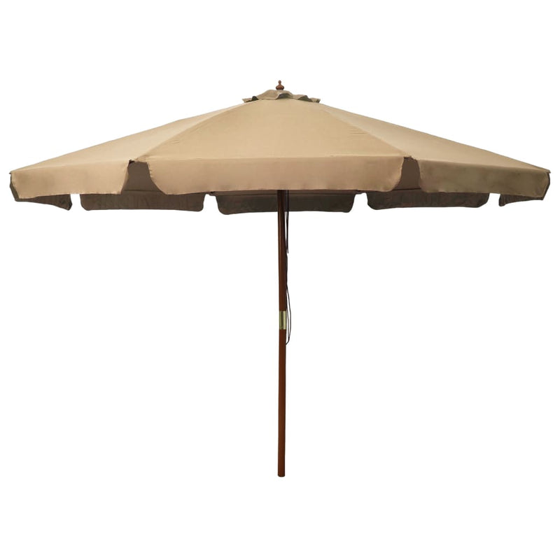 vidaXL Garden Parasol with Wooden Pole 330 cm Anthracite