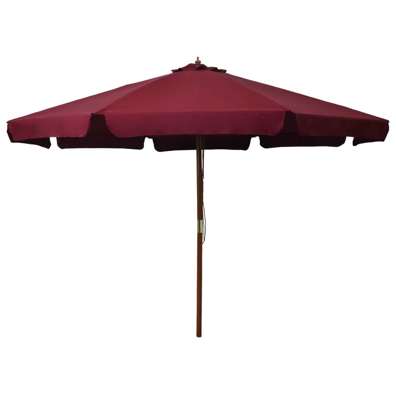 vidaXL Garden Parasol with Wooden Pole 330 cm Anthracite