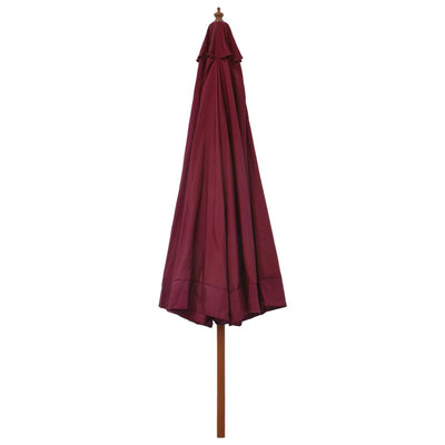 vidaXL Garden Parasol with Wooden Pole 330 cm Anthracite