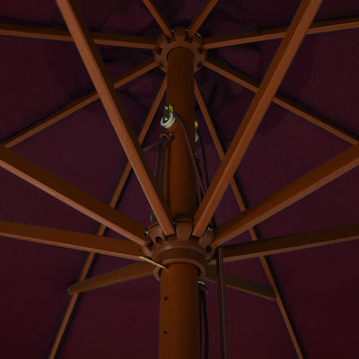 vidaXL Garden Parasol with Wooden Pole 330 cm Anthracite