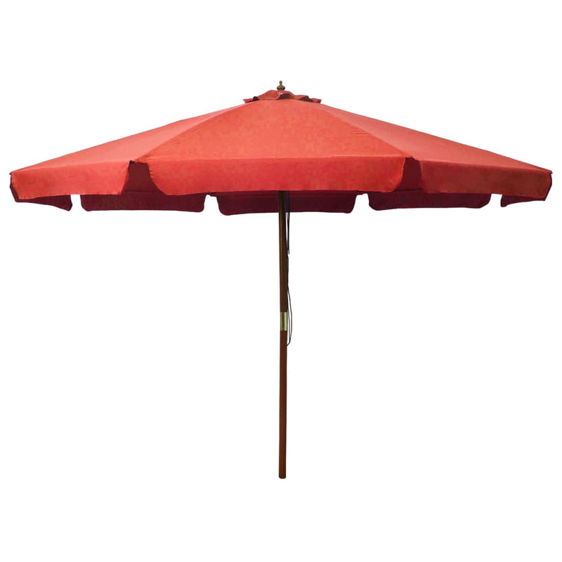 vidaXL Garden Parasol with Wooden Pole 330 cm Anthracite