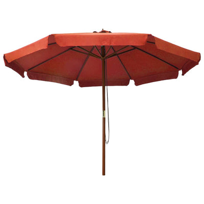 vidaXL Garden Parasol with Wooden Pole 330 cm Anthracite