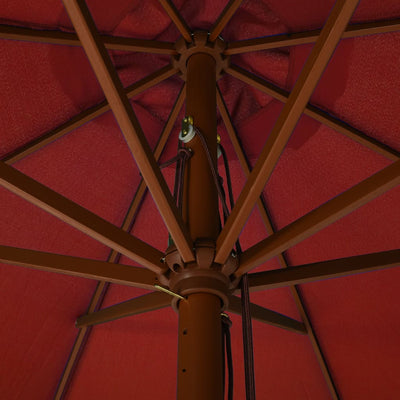 vidaXL Garden Parasol with Wooden Pole 330 cm Anthracite