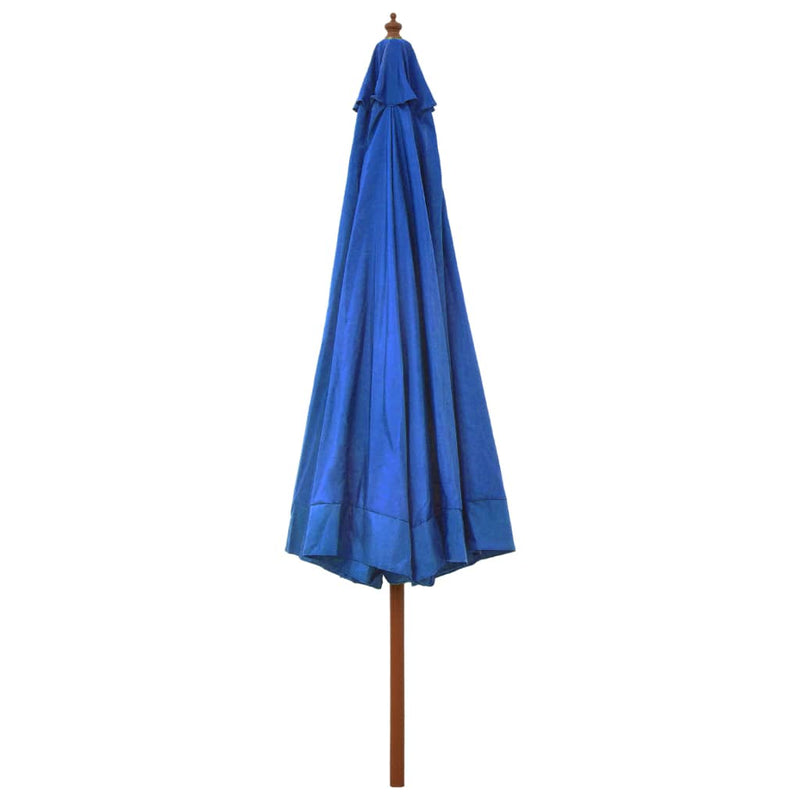 vidaXL Garden Parasol with Wooden Pole 330 cm Anthracite