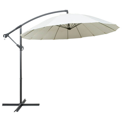 vidaXL Hanging Garden Parasol Anthracite 3 m Aluminium Pole