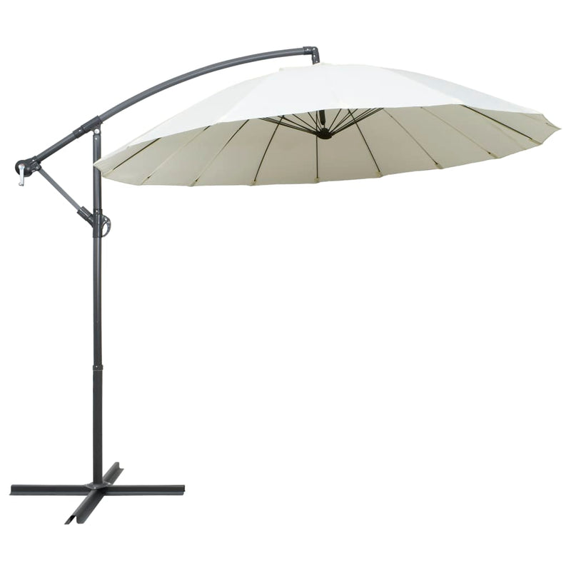 vidaXL Hanging Garden Parasol Anthracite 3 m Aluminium Pole