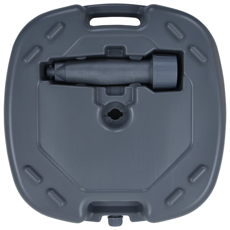 vidaXL Portable Umbrella Base Grey Sand / Water Filled