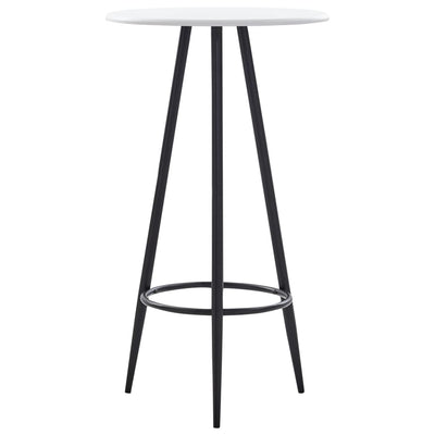 vidaXL Bar Table Black 60x107.5 cm MDF