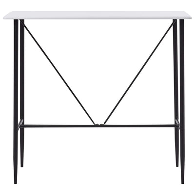 vidaXL Bar Table Black 120x60x110 cm MDF