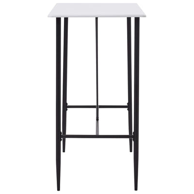 vidaXL Bar Table Black 120x60x110 cm MDF