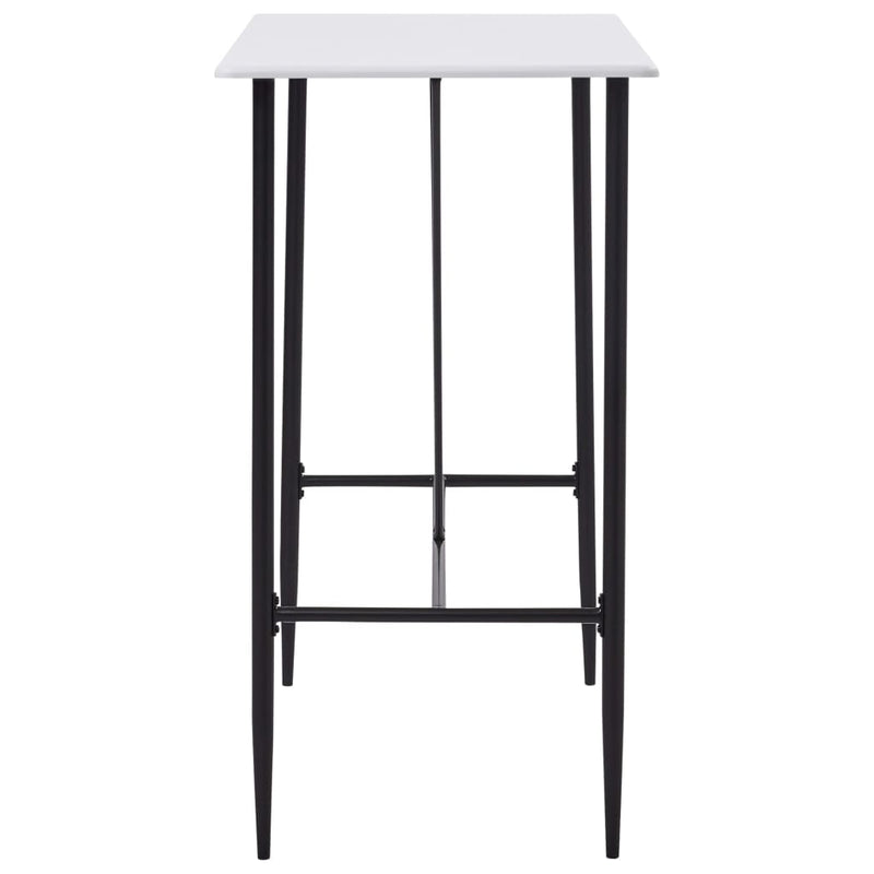 vidaXL Bar Table Black 120x60x110 cm MDF