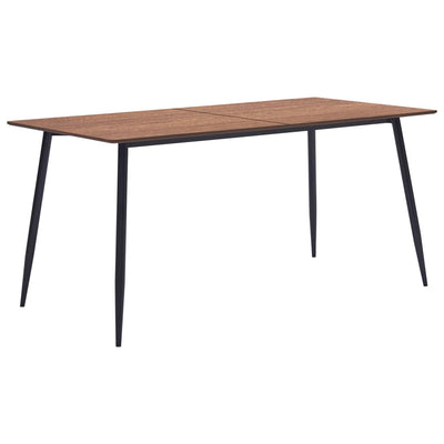 vidaXL Dining Table Brown 200x100x75 cm MDF