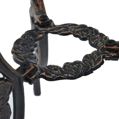 vidaXL 3 Piece Bistro Set Cast Aluminium