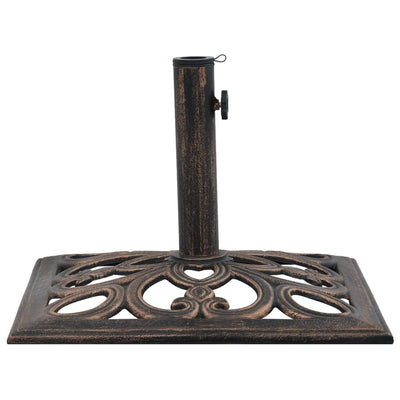 vidaXL Umbrella Base Black and Bronze 9 kg 40 cm Cast Iron