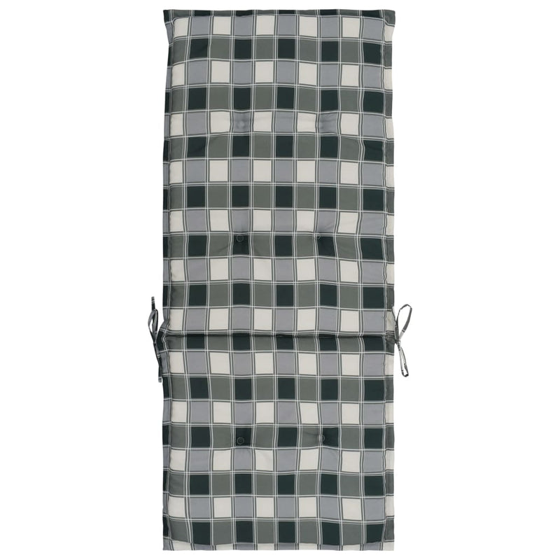 vidaXL Printed Garden Chair Cushions 2 pcs Multicolour 120x50x3 cm