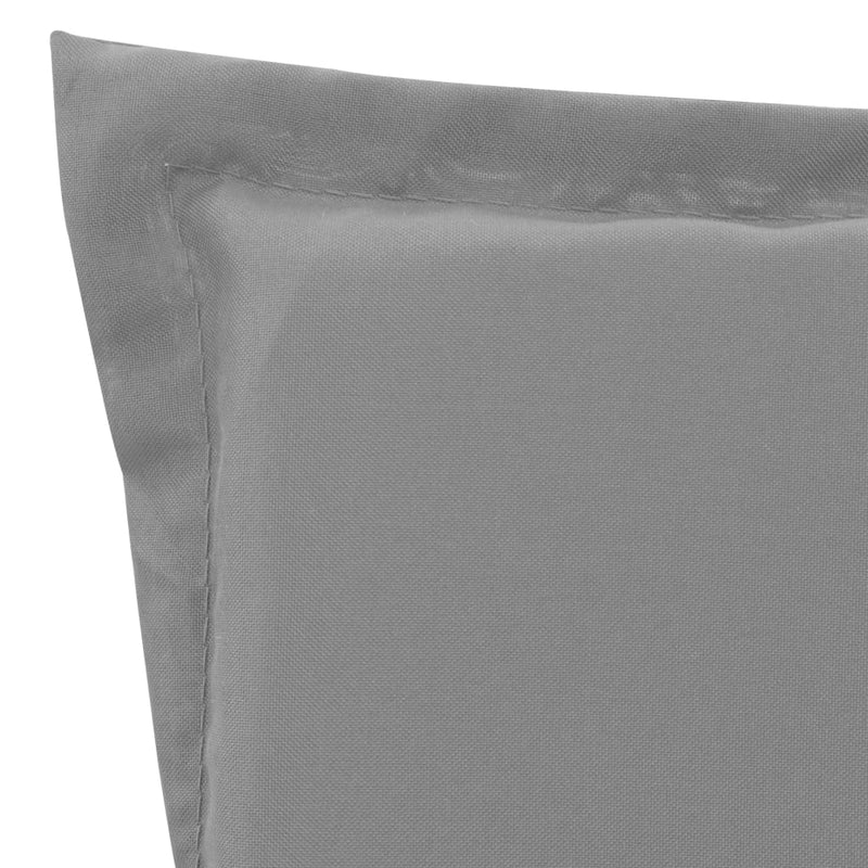 vidaXL Lounge Chair Cushion Grey 180x55x3 cm