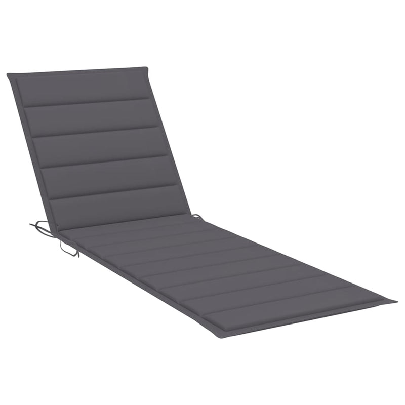 vidaXL Sunlounger Cushion Anthracite 190x60x4 cm