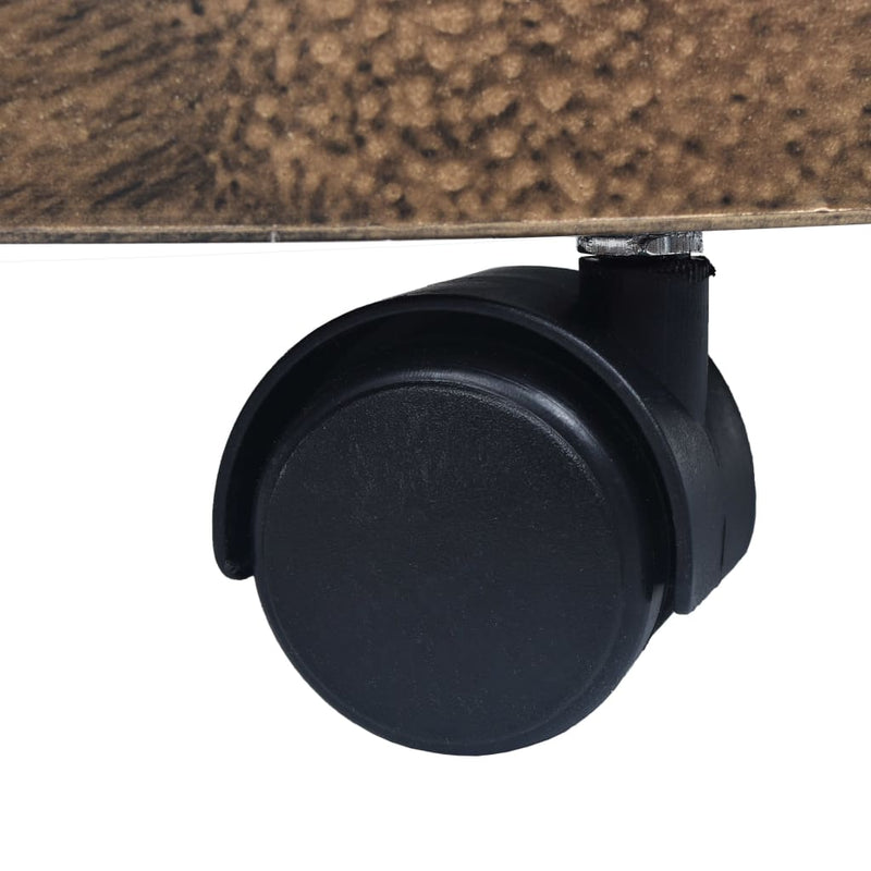 vidaXL Plant Trolleys 6 pcs Bronze 30 cm Plastic