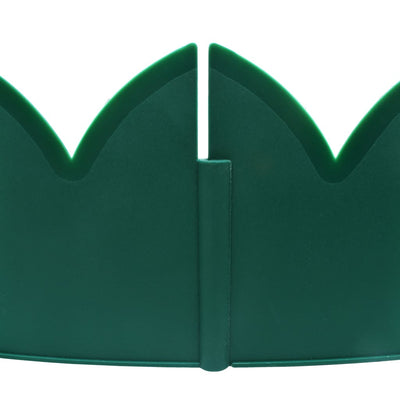 vidaXL Lawn Edgings 10 pcs Green 65x15 cm PP