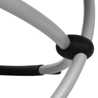 vidaXL Outdoor Geometrical Sun Lounger Steel Cream