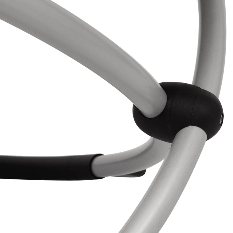 vidaXL Outdoor Geometrical Sun Lounger Steel Cream