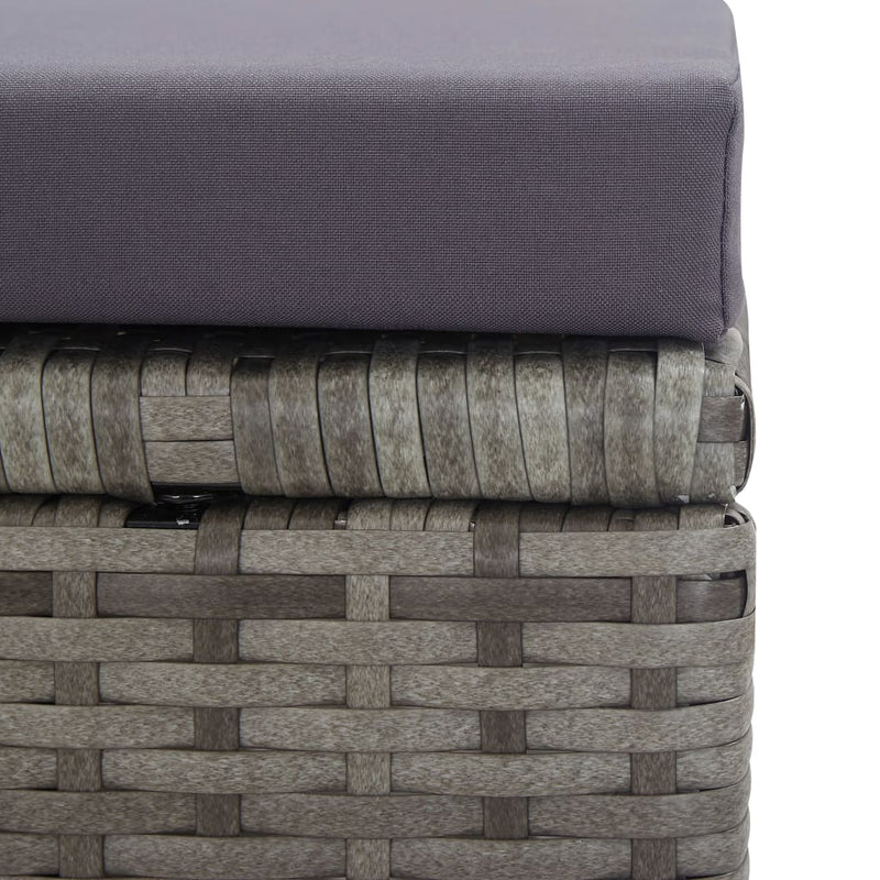 vidaXL 5 Piece Outdoor Dining Set Poly Rattan and Acacia Wood Black