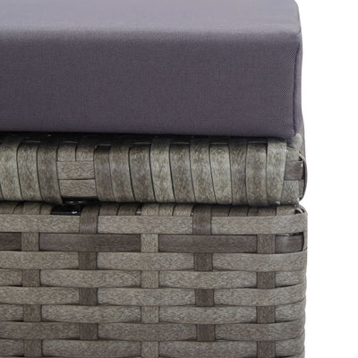 vidaXL 9 Piece Outdoor Dining Set Poly Rattan and Acacia Wood Black