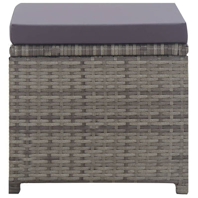 vidaXL 13 Piece Outdoor Dining Set Poly Rattan and Acacia Wood Anthracite