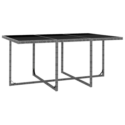 vidaXL 11 Piece Outdoor Dining Set with Cushions Poly Rattan Beige