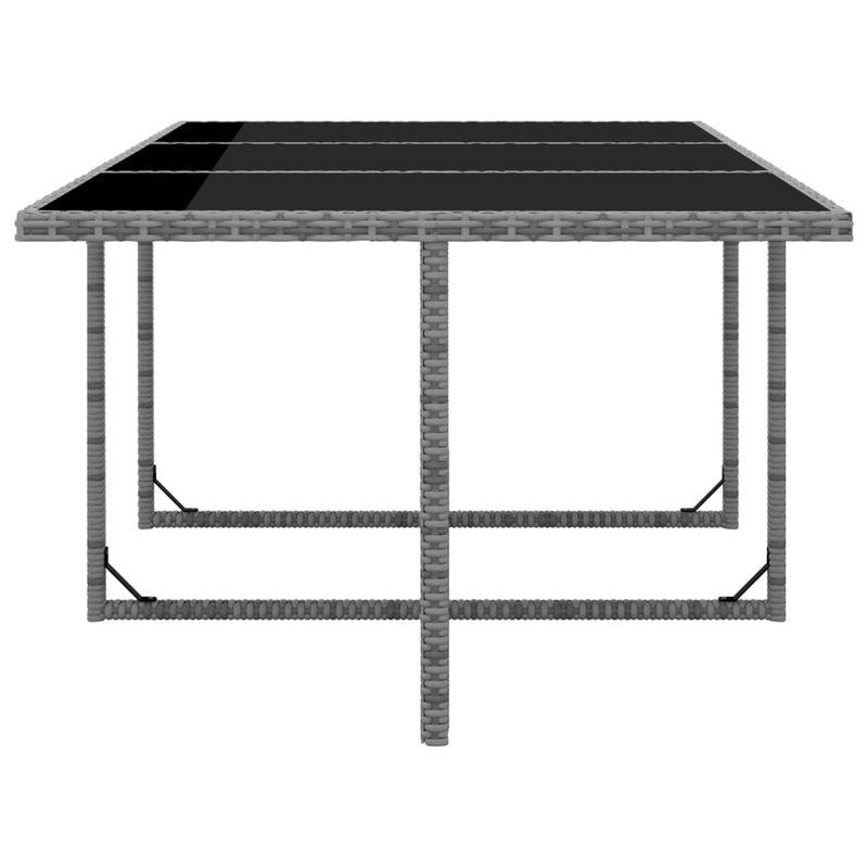 vidaXL 11 Piece Outdoor Dining Set with Cushions Poly Rattan Beige