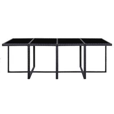 vidaXL 13 Piece Outdoor Dining Set with Cushions Poly Rattan Anthracite