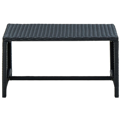 vidaXL Coffee Table Anthracite 70x40x38 cm Poly Rattan