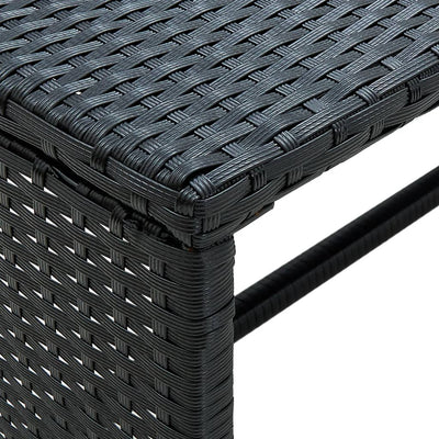 vidaXL Coffee Table Anthracite 70x40x38 cm Poly Rattan