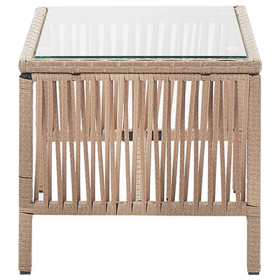 vidaXL 4 Piece Garden Lounge Set with Cushion Poly Rattan Anthracite