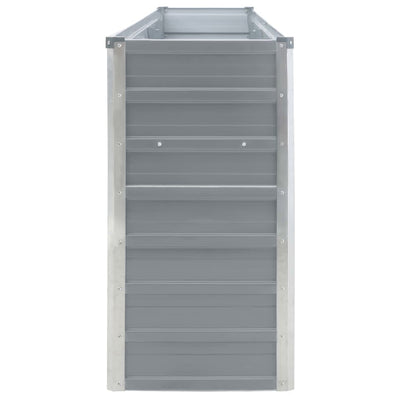 vidaXL Raised Garden Bed 320x40x77 cm Galvanised Steel Anthracite
