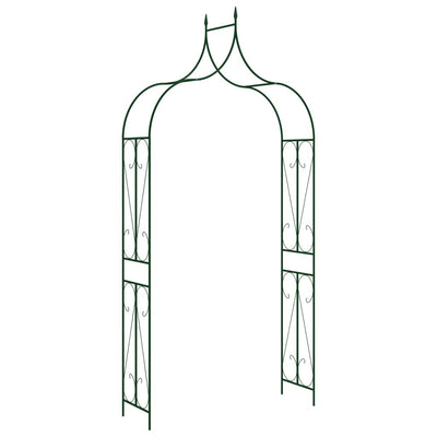 vidaXL Garden Arch Black 150x34x240 cm Iron
