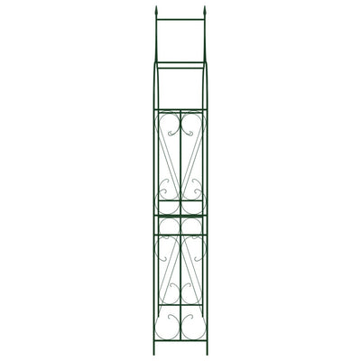 vidaXL Garden Arch Black 150x34x240 cm Iron