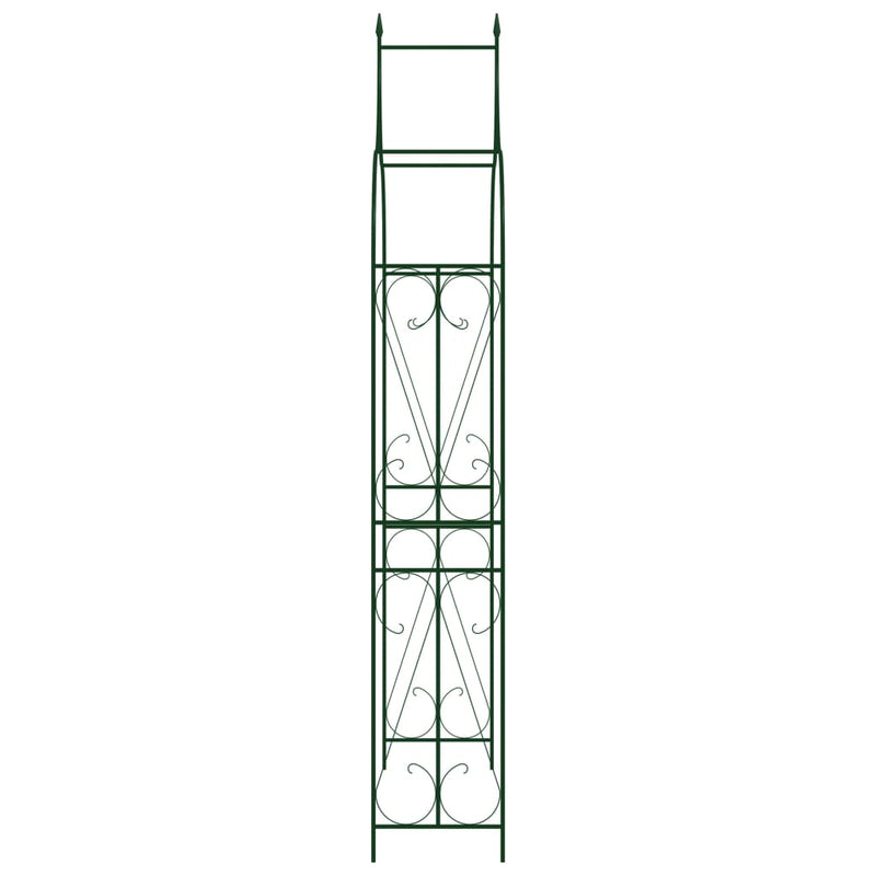 vidaXL Garden Arch Black 150x34x240 cm Iron