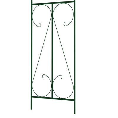 vidaXL Garden Arch Black 150x34x240 cm Iron