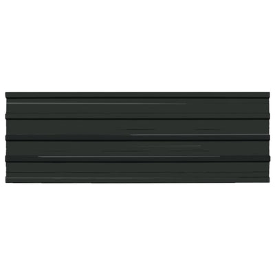 vidaXL Roof Panels 12 pcs Galvanised Steel Grey