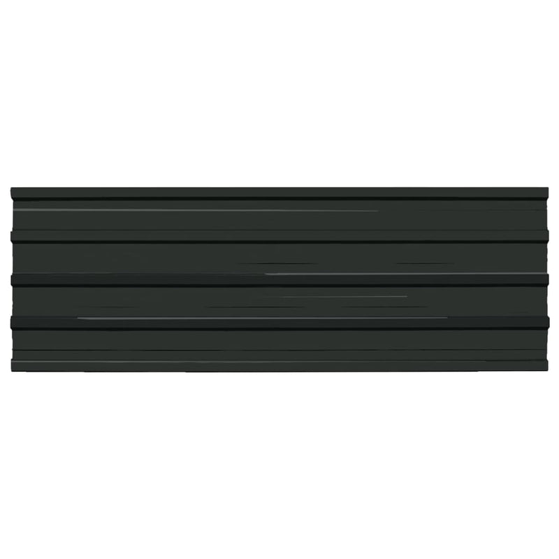vidaXL Roof Panels 12 pcs Galvanised Steel Grey
