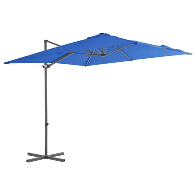 vidaXL Cantilever Garden Parasol with Steel Pole Black 250x250 cm