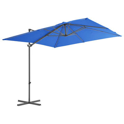 vidaXL Cantilever Garden Parasol with Steel Pole Black 250x250 cm