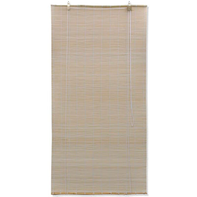 vidaXL Natural Bamboo Roller Blinds 2 pcs 120x160 cm